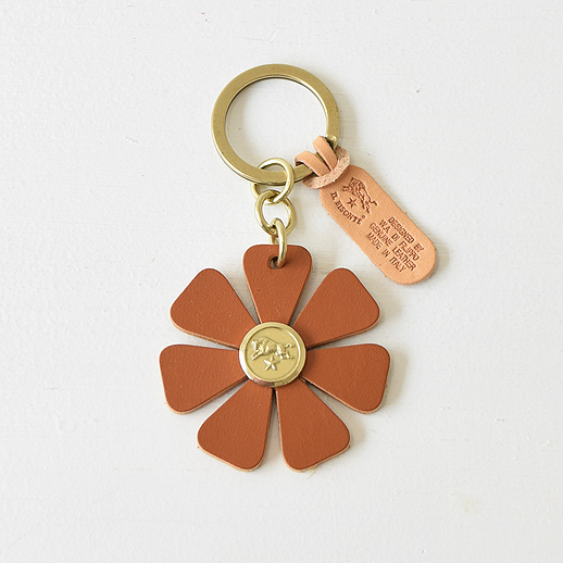 IL BISONTE(イルビゾンテ)キーリング 25-05250 L-45 キャメル(ヤケヌメ)