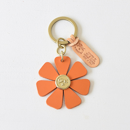 IL BISONTE(イルビゾンテ)キーリング 25-05250 L-66 オレンジ