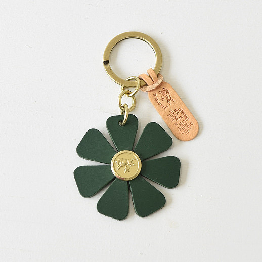 IL BISONTE(イルビゾンテ)キーリング 25-05250 L-93 グリーン