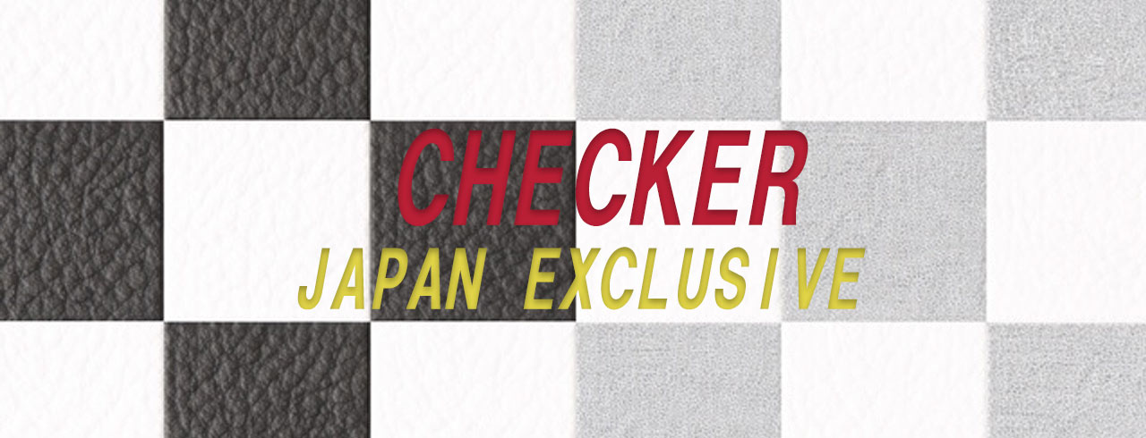 CHECKER PRINT LEATHER 