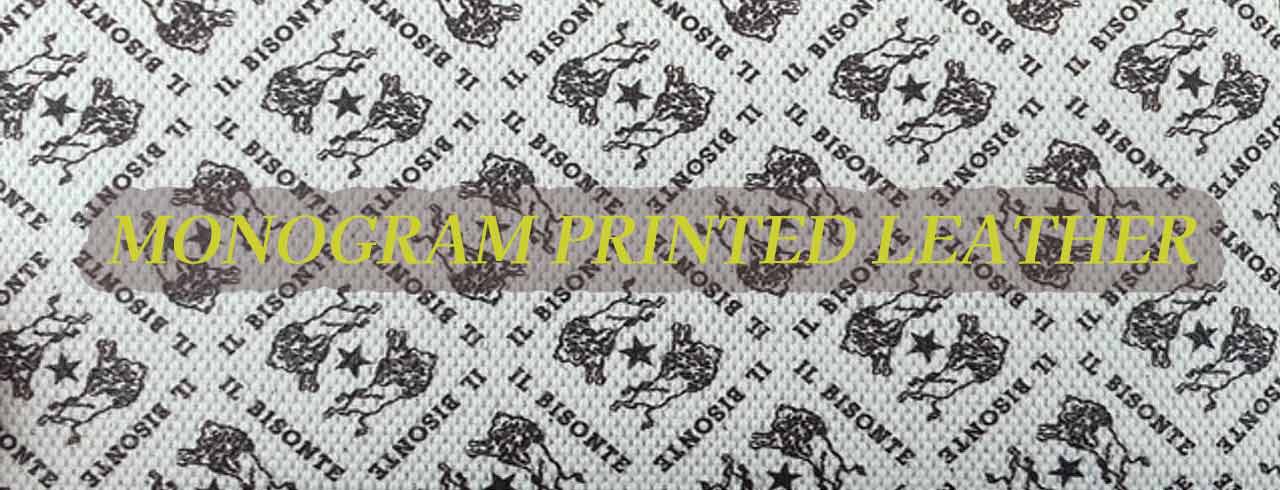 MONOGRAM PRINT LEATHER 