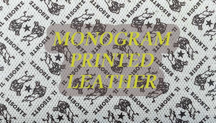 MONOGRAM PRINT LEATHER